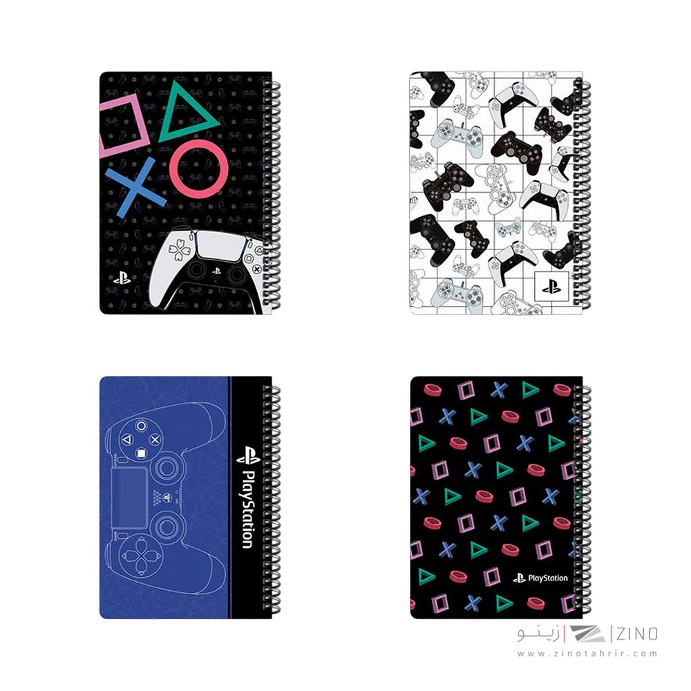 دفتر100برگ وزیری سیمی جلد سخت لانگو سری پلی استیشن کدCH-890